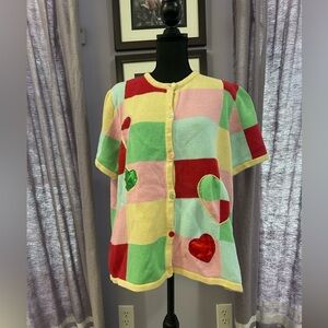 Vintage Breckenridge Patch Heart Cardigan